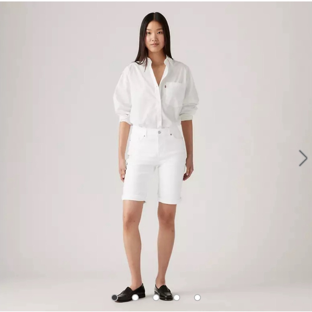 Levi’s White Denim Shorts
